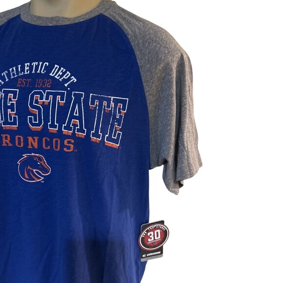 NEW Boise State University BSU Broncos Colosseum Blue Gray Arch Shirt Men's L - Picture 3 of 6